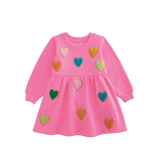 Heart Sweatshirt Dress