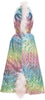 Rainbow Reversible Unicorn Dragon Cape