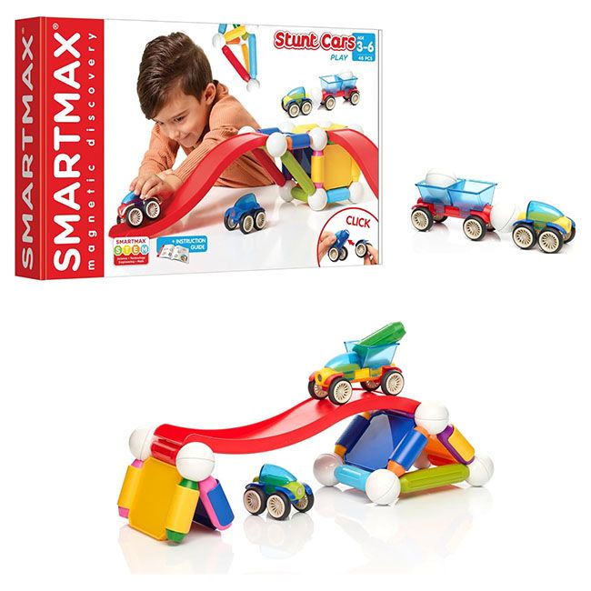 SmartMax Basic Stunt Cars | 46 Piece Set