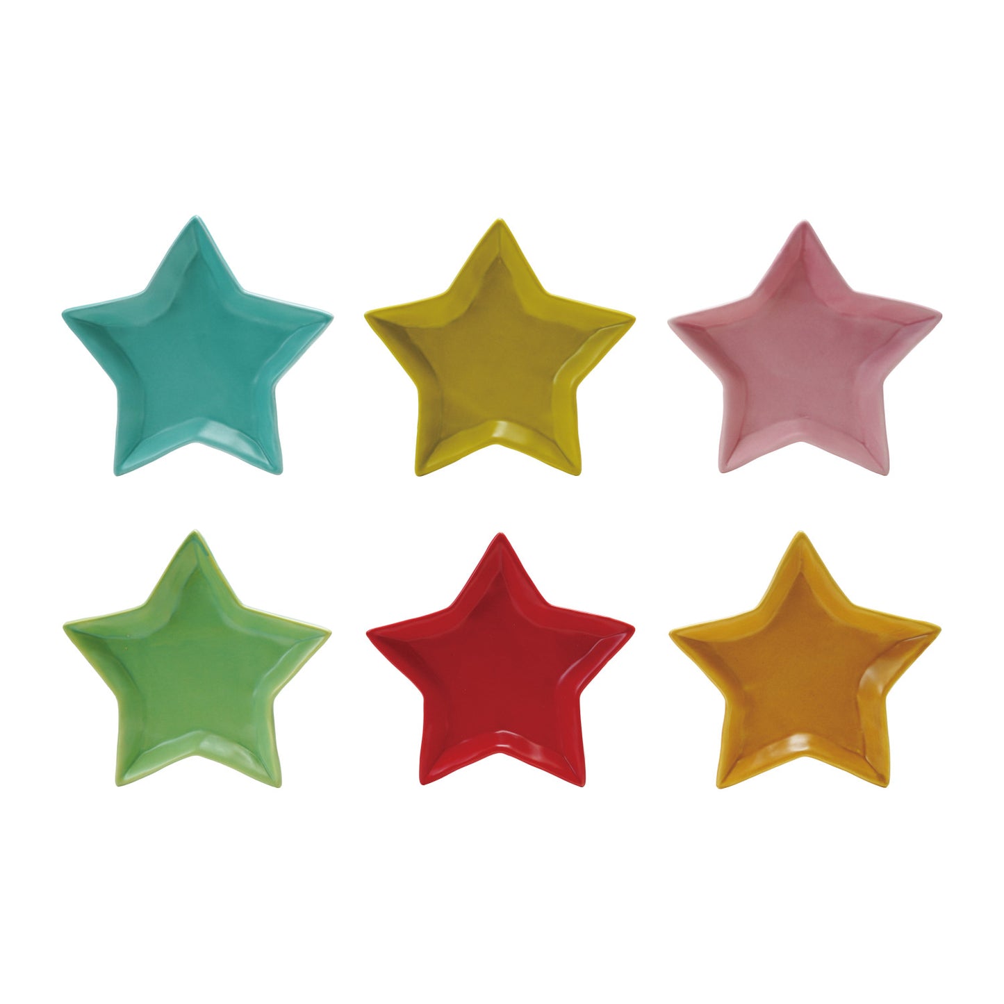 Stoneware Star Shaped Dish Matte Finish | 6 Colors