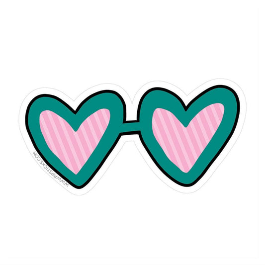 Heart Sunglasses Vinyl Sticker