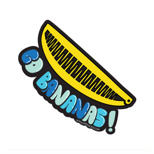 Go Bananas Vinyl Sticker